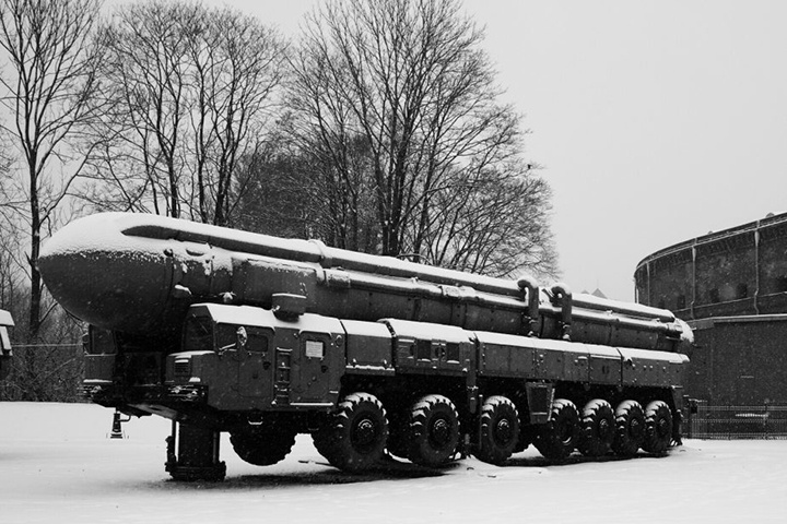 Topol TEL (large missile) at a musuem